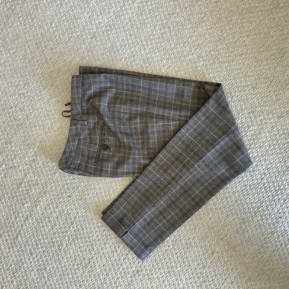 Peserico Gray Dress Pants with Classic Straight Leg